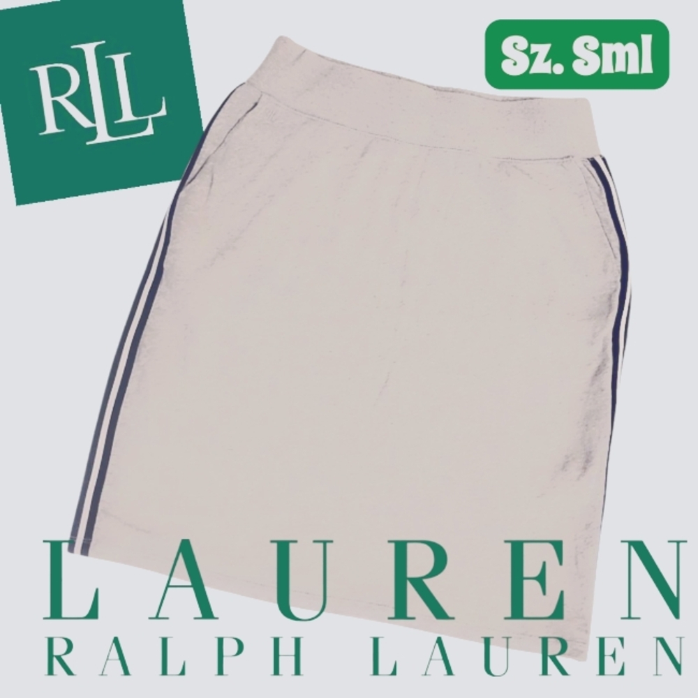 LAUREN Ralph Lauren LT Gray Midi Sport Skirt Sz. Small